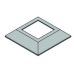 TAMPA PATERE 30X30 NYLON 560 BRANCO